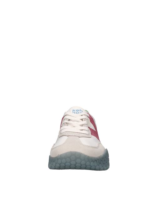 Sneakers in camoscio ecopelle e tessuto KEH NOO | S00KW9312BIANCO-MAGENTA-SKY